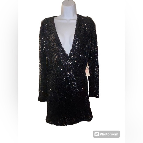 VENUS Dresses & Skirts - Navy Blue Sequin Dress NWT M